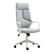 Sedia Da Ufficio Ergonomica HOMCOM Senza Braccioli - Altezza Regolabile 46-56 Cm, Tessuto Grigio, Funzione Dondolo