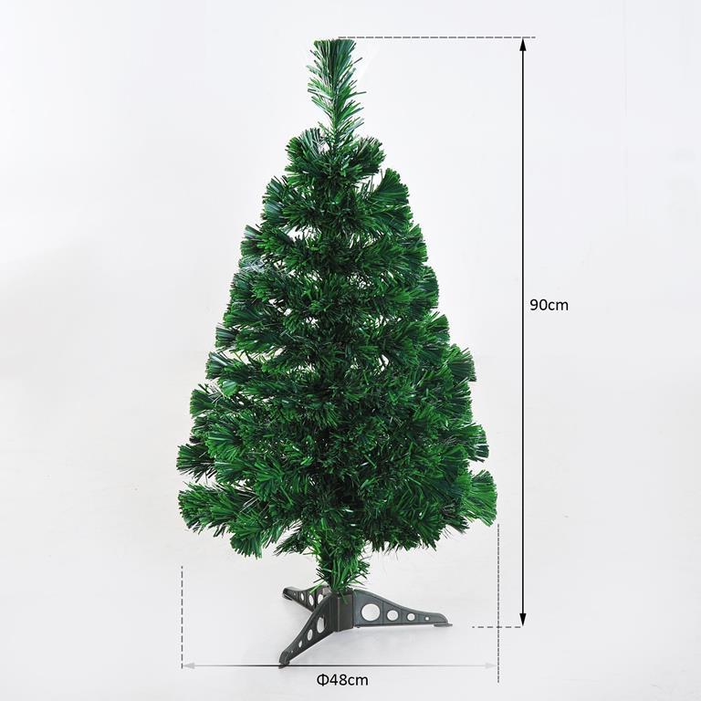 Albero Di Natale Diametro 90.Homcom Albero Di Natale Artificiale Con 90 Rami Pvc Altezza 90cm Homcom Casa E Cucina Ibs
