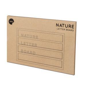 Numeri e Simboli Legno 60x40cm Balvi Bacheca Nature Colore Legno 79 Lettere