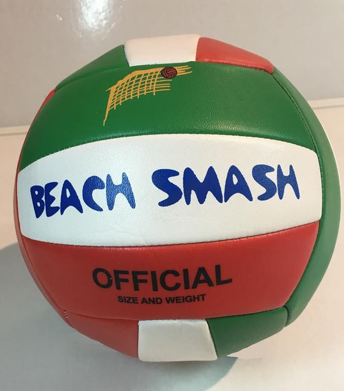 Pallone Verde Bianco Rosso Beach Smash Pallavolo Spiaggia Mare Gonfiabile Smile Sport One Pallavolo Giocattoli Ibs