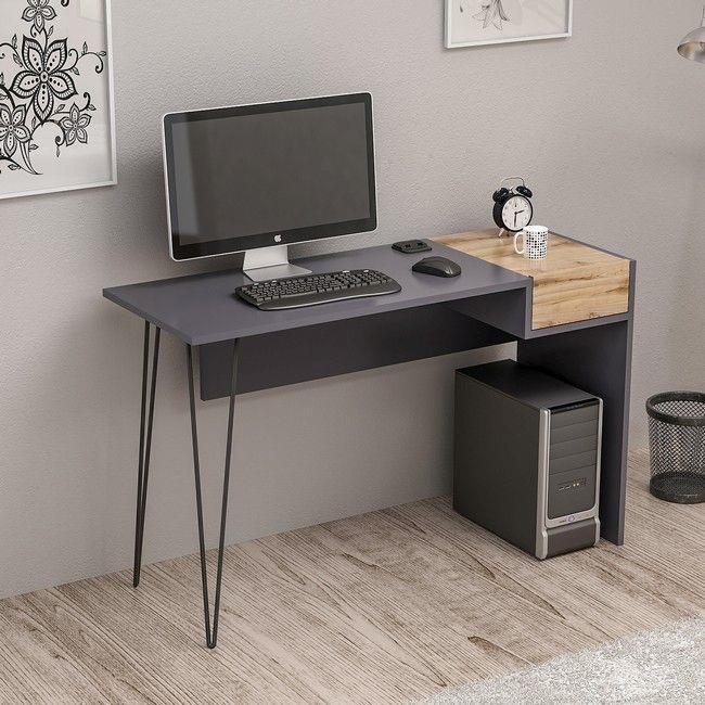 Scrivania Ufficio Porta Computer Con Ruote E Ripiano Estraibile