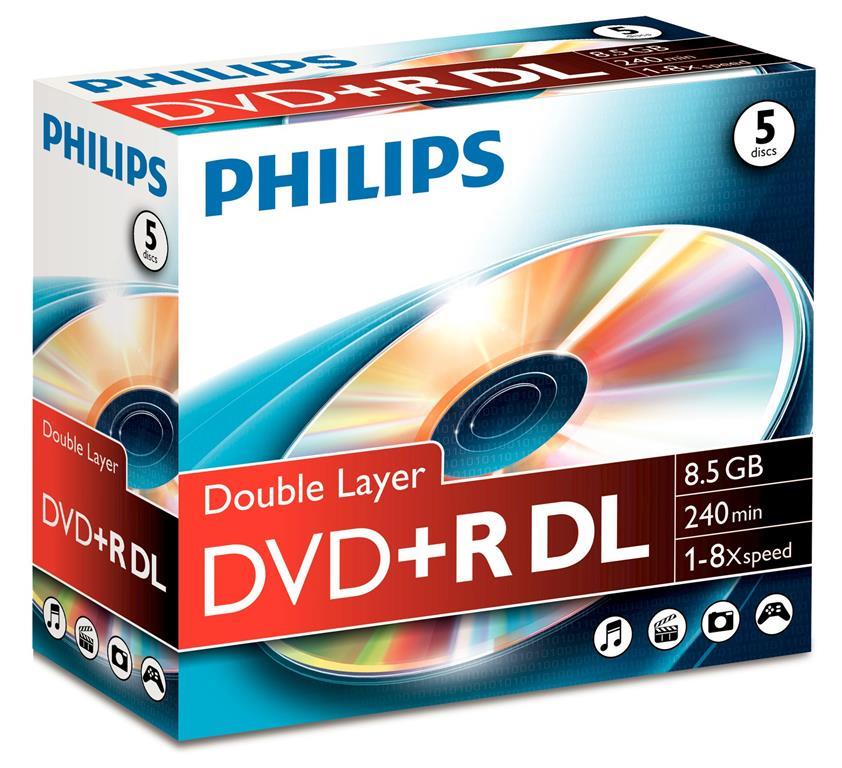 DVDRW Philips 8.5Gb ezzi Jewel Carton Box Hard Disk 8X Double