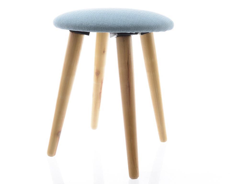 Sgabelli Con Gambe In Legno : Sgabello imbottito con gambe in legno peraga casa e cucina ibs