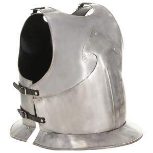 Vidaxl Corazza Da Cavaliere Medievale Replica Larp Argento In Acciaio Vidaxl Casa E Cucina Ibs