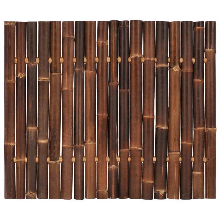 vidaXL Pannello Recinzione da Giardino Bambù 120x100 cm Marrone Scuro ... - 8719883854328 0 1 0 768 75