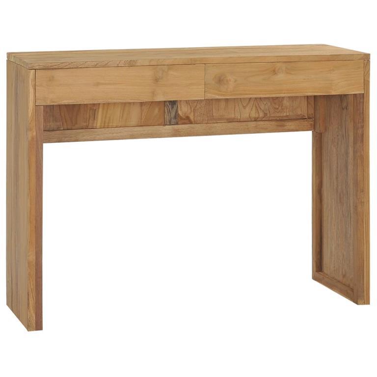 Home Gadgets Tavolo consolle 2 cassetti legno 90 cm