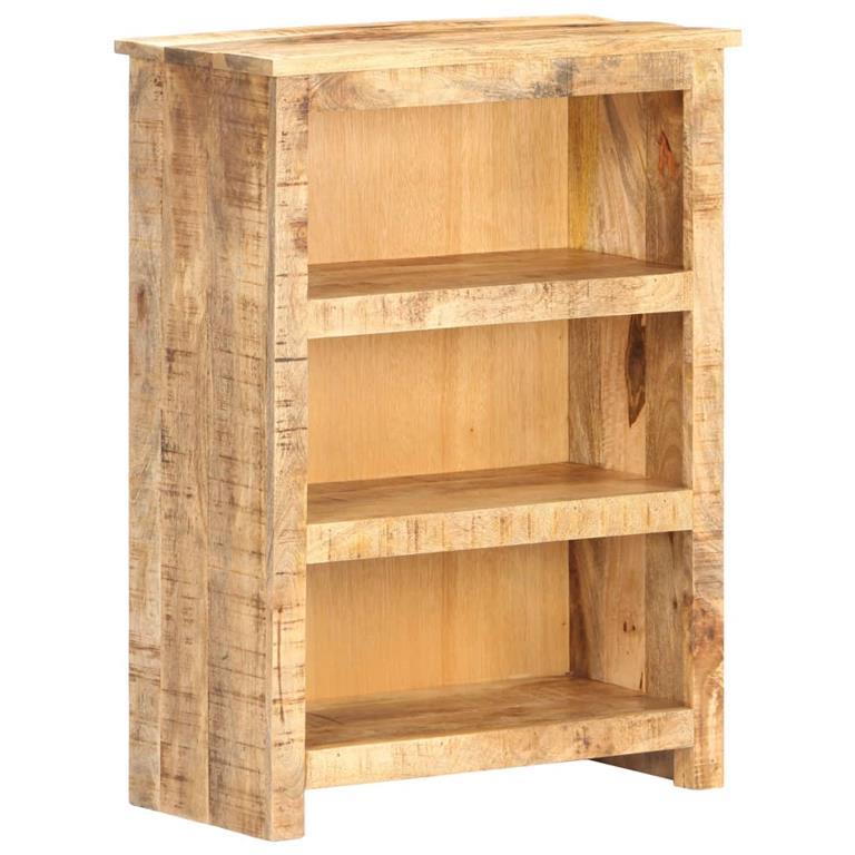 Tidyard Libreria 80x30x180 cm in Legno di Mango Grezzo,con Ampio Spazio per Conservare Gli Oggetti