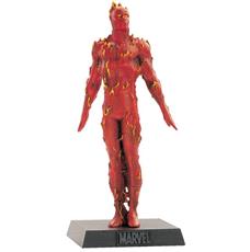 Giocattolo Supereroi Marvel Eaglemoss Human Torch Torcia Umana Statuina Piombo Fabbri Eaglemoss