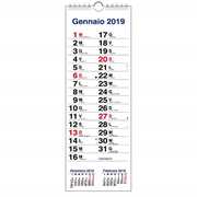 Cartoleria Calendario 2019 OLANDESE SLIM da muro 3 mesi. Calendario classico Calendari.it