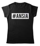 Idee regalo T-Shirt Nera Donna Tee142 Tg M Ansia Age Print
