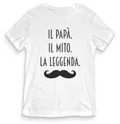 Idee regalo T-Shirt Uomo Bianca Tee184 Tg Xl Il Papà Il Mito La Leggenda Age Print