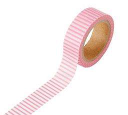Cartoleria Washi Tape ROSA A RIGHE Carta Carta