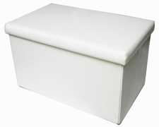 Idee regalo Pouf contenitore richiudibile in ecopelle 60x36x36 cm