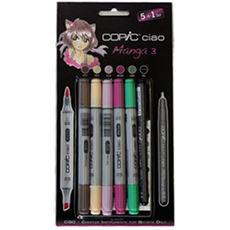 Cartoleria Set Manga 3 Copic Ciao 5+1 Copic