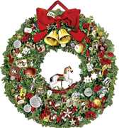 Idee regalo Calendario Avvento 52cm Ghirlanda Natale Coppenrath