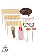 Idee regalo Photo booth Love selfie 10 pezzi Ginger