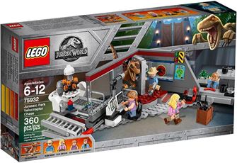 Giocattolo LEGO Jurassic World (75932). Jurassic Park Velociraptor Chase Set Esclusivo LEGO