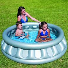 Giocattolo Piscina Gonfiabile Astronave SpaceShip Esterno Fuori Terra 147x41 cm Bestway Bestway