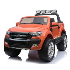 Giocattolo Auto Elettrica Jeep SUV Ford Ranger Luxury 12V Arancione Full Optional Import