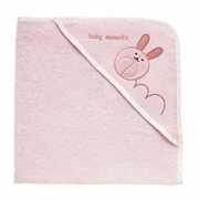 Idee regalo Accappatoio Chicco Quadrato in Spugna Simpatico Coniglietto 0m+ Rosa