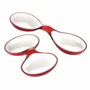 Idee regalo 2 CONTENITORI ANTIPASTI Vintage Rosso Guzzini