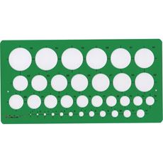 Cartoleria Maschera Cerchi Da Mm1 A Mm35 Pvc Standardgraph
