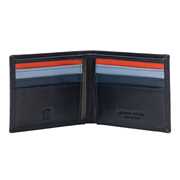 Idee regalo DUDU Portafoglio Uomo Blocco RFID in Pelle Schermato Piccolo da Tasca con slot Porta Carte di Credito Navy DuDu