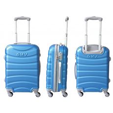 Idee regalo Trolley 20" Gmv Valigia Rigida Bagaglio A Mano Abs Blu GianMarco Venturi