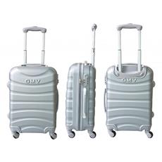 Idee regalo Trolley 20" Gmv Valigia Rigida Bagaglio A Mano Abs Argento GianMarco Venturi