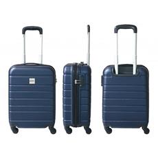 Idee regalo Trolley 20" Gmv Valigia Rigida Bagaglio A Mano Abs Blu GianMarco Venturi