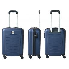 Idee regalo Trolley 20" Gmv Valigia Rigida Bagaglio A Mano Abs Blu GianMarco Venturi