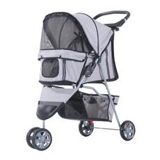 Idee regalo PawHut Passeggino per Cani e Animali Domestici, grigio, 75x45x97cm PawHut