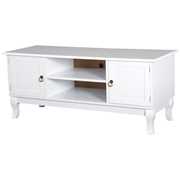 Idee regalo Homcom Mobile Basso Porta Tv, Bianco, 120x45x50cm