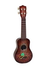 Giocattolo Chitarra Giocattolo Classica Marrone Accordabile Con 4 Corde Tastiera Con Ponte Import