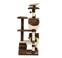 Idee regalo Pawhut Albero Tiragraffi per Gatti in Peluche e Sisal con Cucce e PawHut