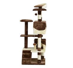 Idee regalo Pawhut Albero Tiragraffi per Gatti in Peluche e Sisal con Cucce e PawHut