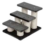 Idee regalo Pawhut Scala per Gatti Struttura in Legno e Sisal, Grigio Scuro, PawHut