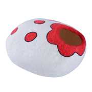 Idee regalo PawHut Cuccia per Gatti in Lana, Bianco e Rosso,35x20cm PawHut
