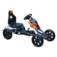 Giocattolo HomCom Go-Kart a Pedali per Bambini in Acciaio con Ruote Gonfiabili, HomCom