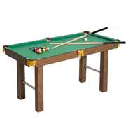 Giocattolo HomCom Tavolo da Biliardo con Palline, Stecche e Accessori in Legno HomCom