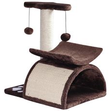 Idee regalo Tiragraffi Gatto Tunnel in Sisal Marrone 40x30x43cm PawHut