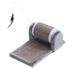Idee regalo Tiragraffi per Gatto in Sisal Grigio 45x25x16cm PawHut