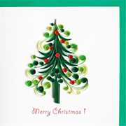 Cartoleria Biglietto Auguri Quilling Fatto A Mano Natal Albero Di Natale Origamo