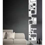 Idee regalo Evergreen Orange Adesivo murale Fascia di quadrati (55 x 290 cm) Evergreen Orange