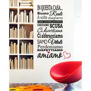 Idee regalo Evergreen Orange Sticker In questa casa cuore (55 x 120 cm) Evergreen Orange