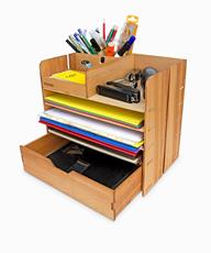 Cartoleria Officepro X2 -Portaoggetti Organizer Da Scrivania WOODSAKA