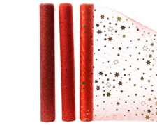 Idee regalo 1 Rotolo Organza Rosso Peraga